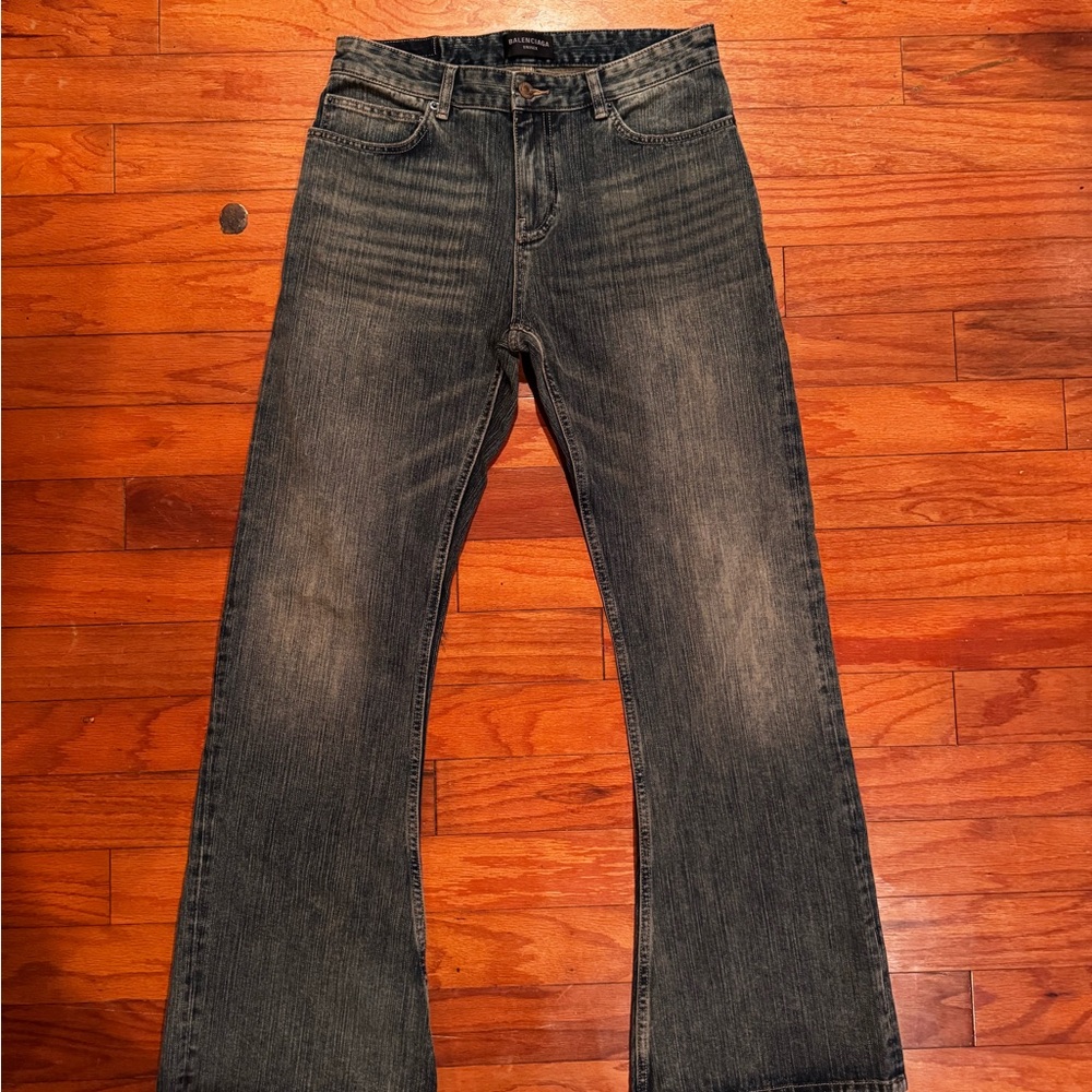 Balenciaga Men's Classic Dark Blue Jeans